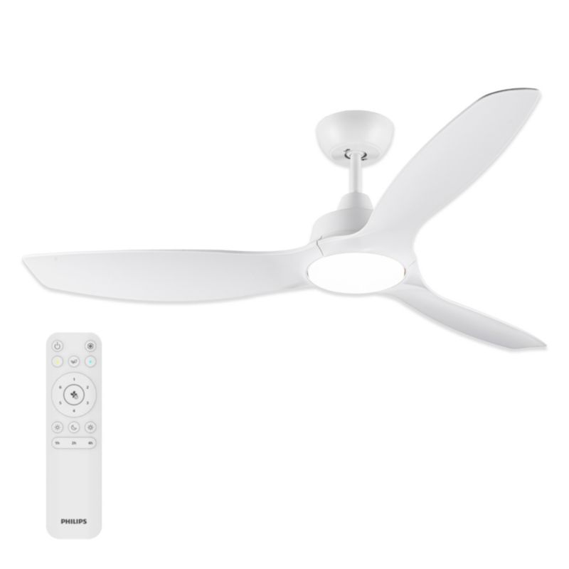 Lampowentylator Philips Fixed Blade 35W 132cm Lampa Sufitowa Wentylator sufitowy 24W 2650lm CCT Biały z Pilotem 1 szt.