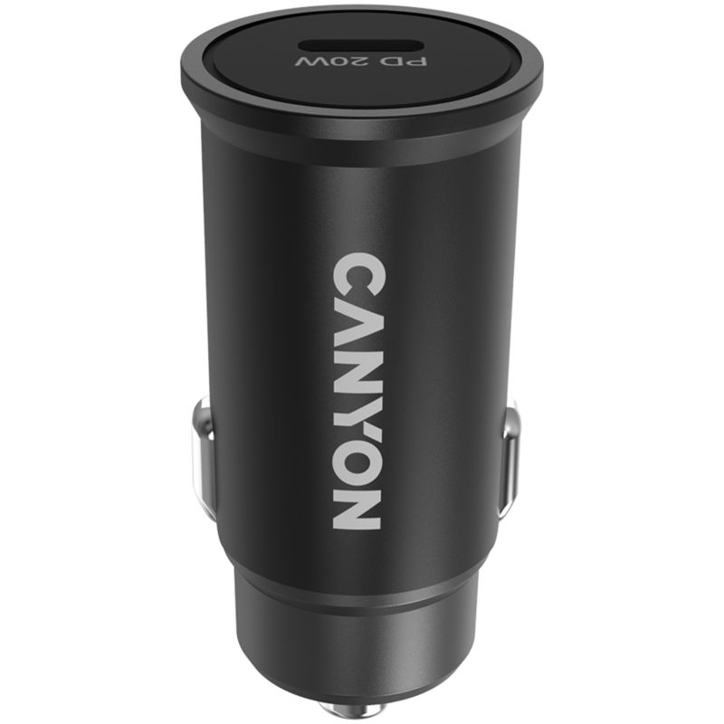 Ładowarka samochodowa Canyon C-20 PD 20W USB-C czarna, 1 szt.