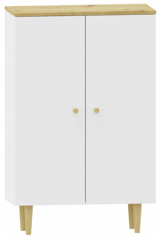 Komoda Matkam szafka RANGE COM 70 2D dąb artisan-biały 1 szt.