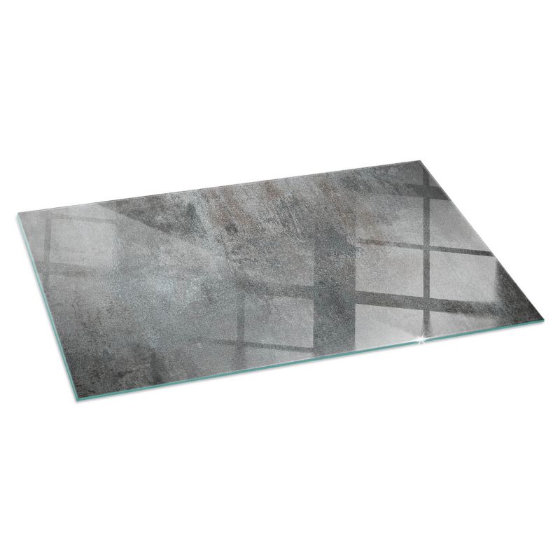 Szyba Ochronna Hartowana Tulup 100x50 cm Podkład Szklany pod Kominek Tekstura surowej powierzchni 1 szt.