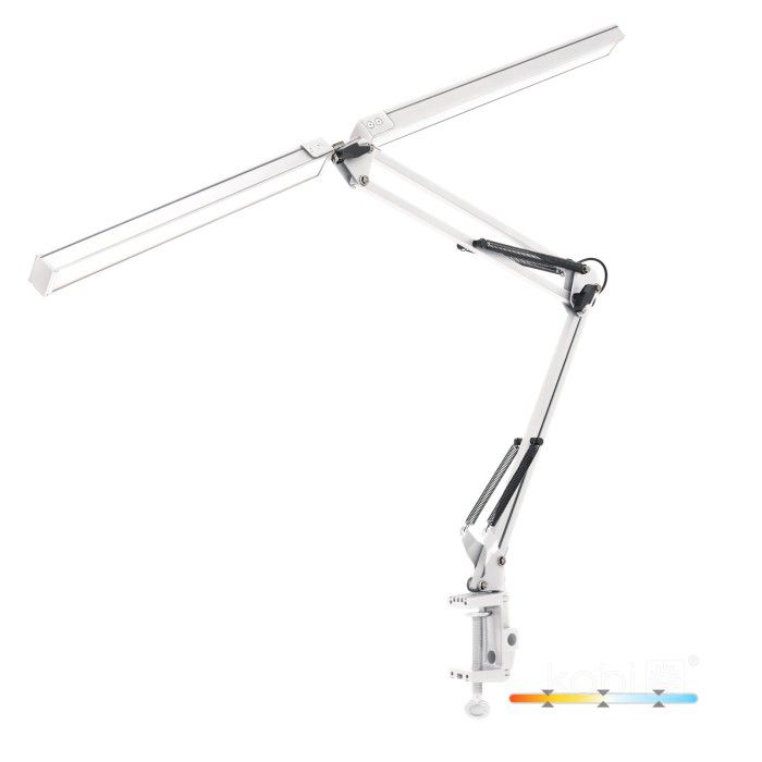 Lampka biurkowa kreślarska Kobi TENUIX DUO biała LED 28W biały zmienny Od 2700 do 6000K 1400lm IP20 - 1 szt.