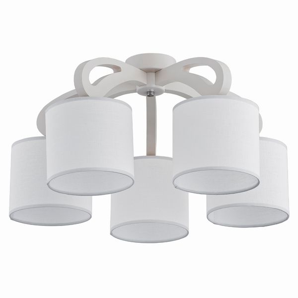 Lampa wisząca abażury Alfa TEKLA szaro-dymiona 5xE27x15W IP20 wym:33x62x62cm - 1 szt.