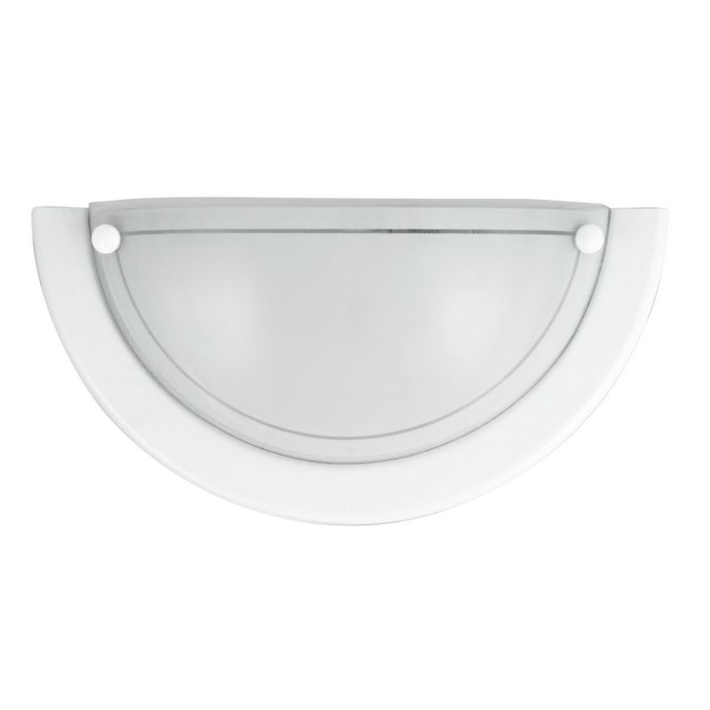 Kinkiet ścienny Rabalux Ufo biały szkło opalizowane do łazienki 1 x E27 x 60W IP20 wym: 16 x 30 x 8 cm - 1 szt.