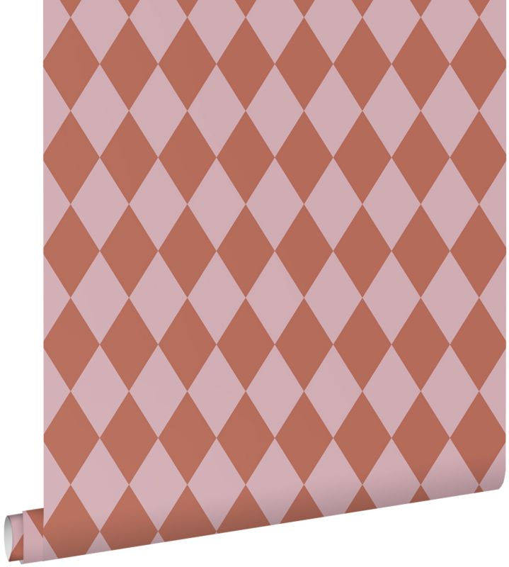 Tapeta ESTAhome diamenty terakoty różowej 50 x 900 cm - 1 rol.