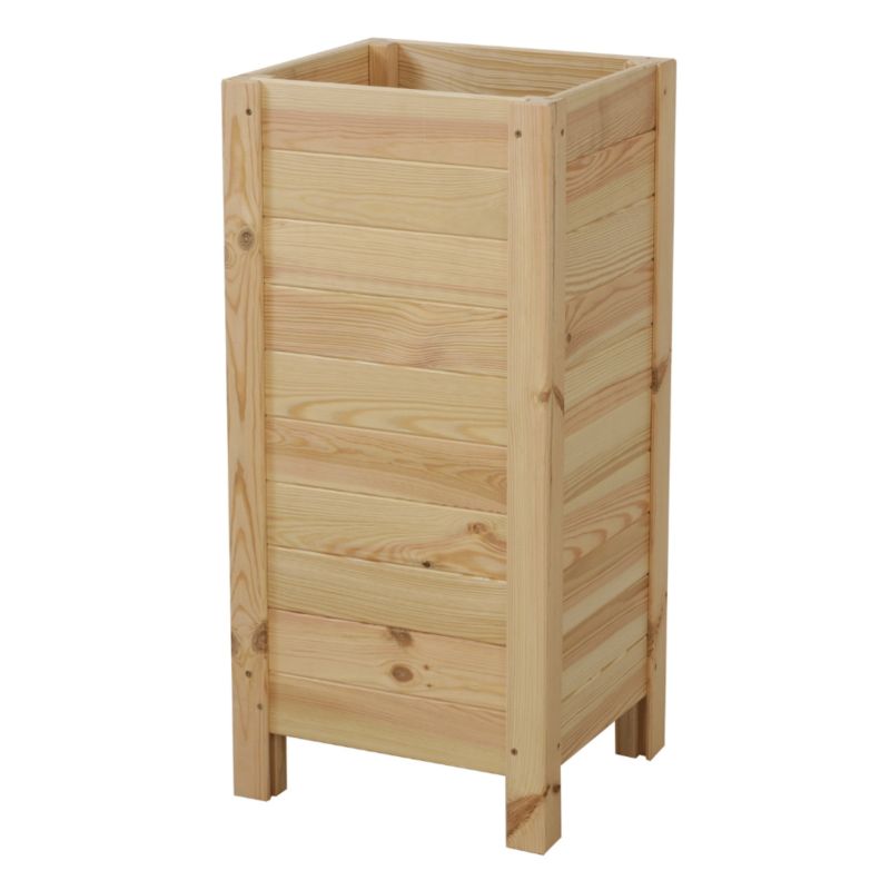 Skrzynia wysoka MODO24 drewniana z regulowanym dnem 72,5 x 34 x 30 cm naturalna 1 szt.
