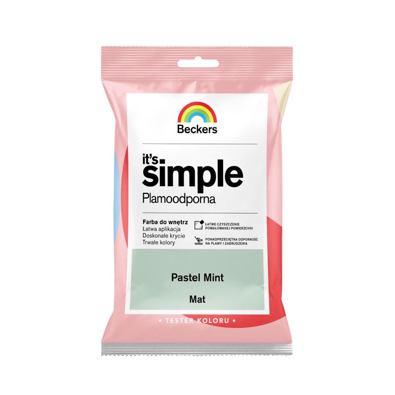 Tester farby kolorowej Beckers It's Simple pastel mint 0,05 l