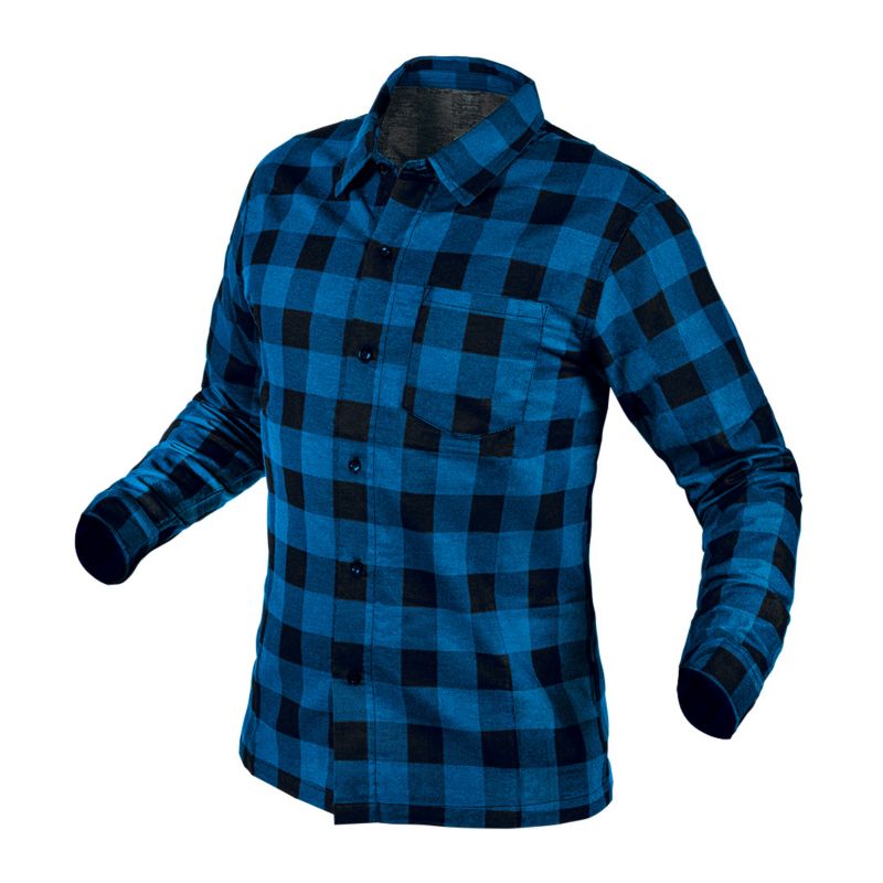 Koszula flanelowa NEO TOOLS granatowa, rozmiar XXXL 1 szt