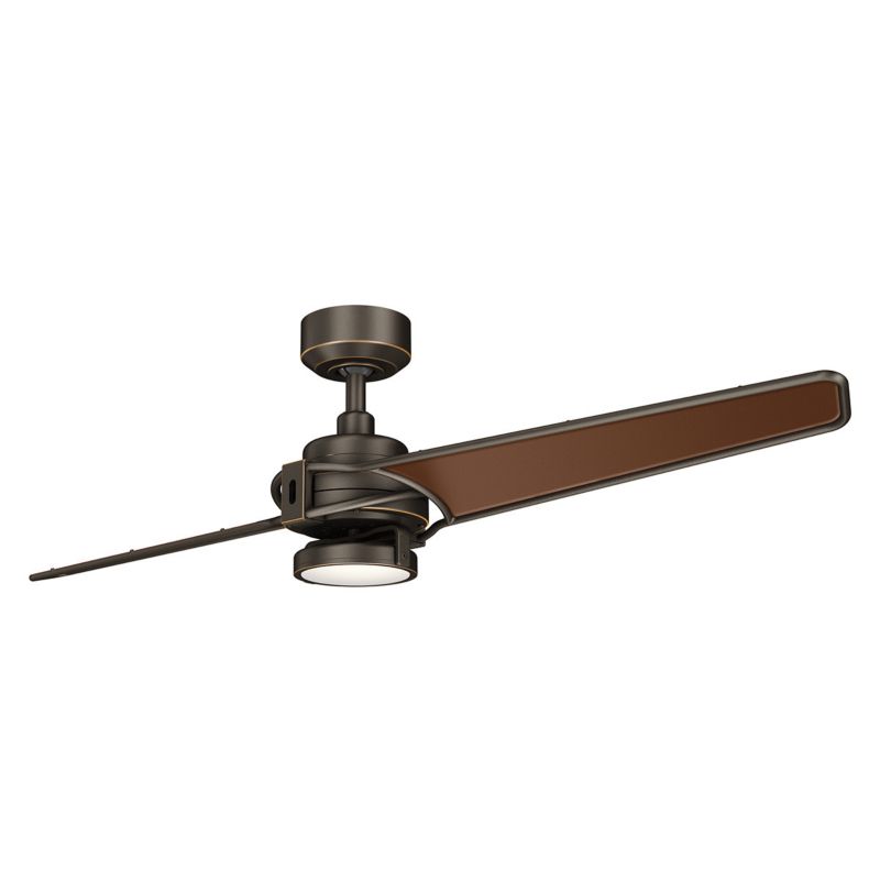 Wentylator sufitowy z lampą Kichler Xety stary brąz LED 10W 3000K 1116lm pilot IP20 wym: 35 x 142 x 142 cm - 1 szt.