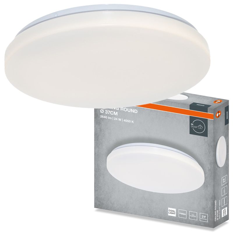 Plafon Osram Round Lampa Sufitowa Plafon LED 24W 1920lm 4000K Okrągły Biały 1 szt.