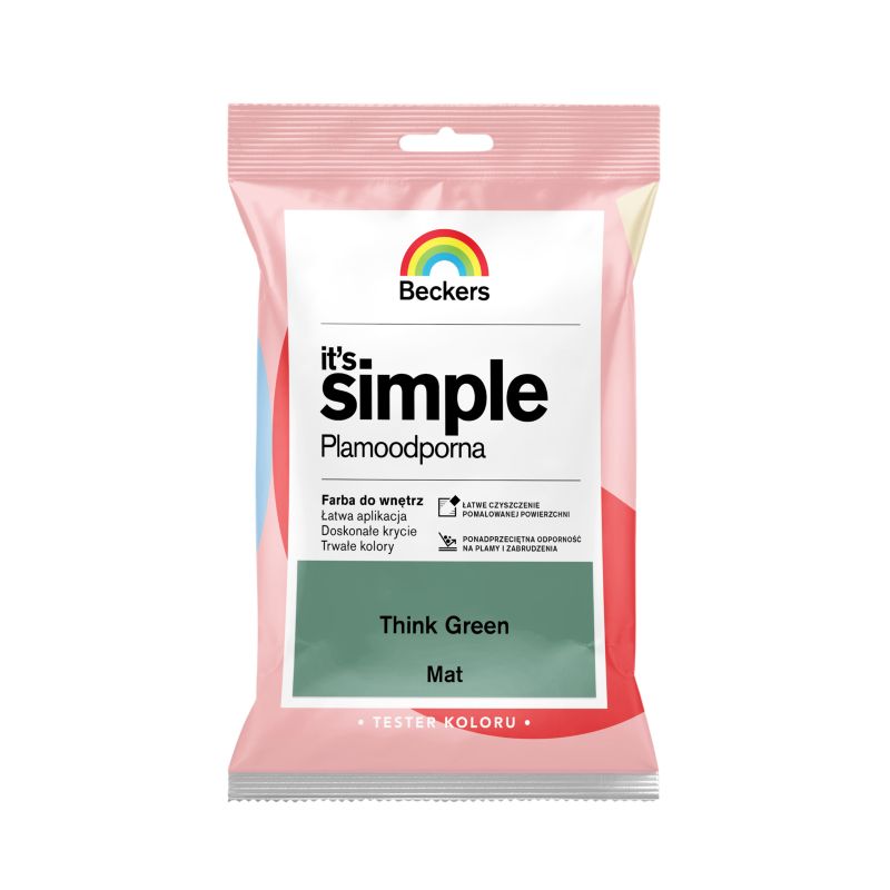 Tester farby kolorowej Beckers It's Simple think green 0,05 l