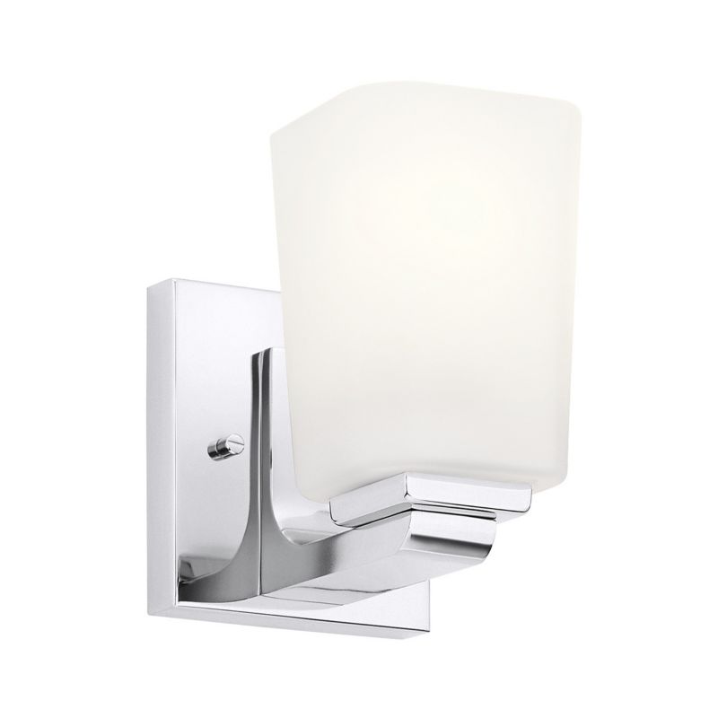 Kinkiet ścienny Kichler Roehm polerowany chrom do łazienki 1 x G9 x 3W IP44 wym: 17,3 x 11,4 x 16,5 cm - 1 szt.