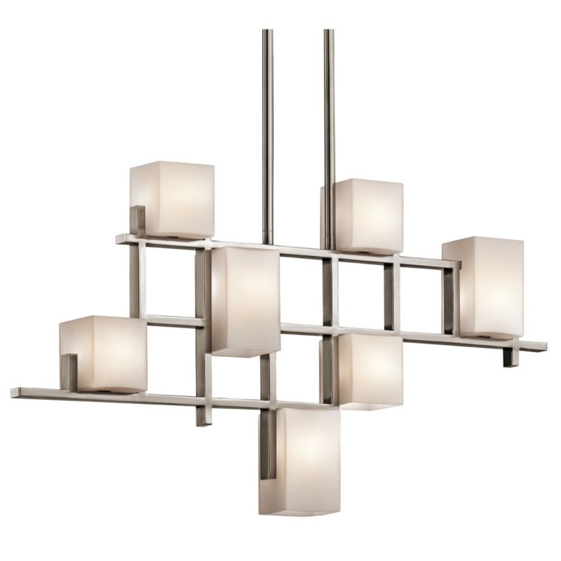 Żyrandol Kichler City Lights klasyczny pewter styl klasyczny 7 x G9 x 3W IP20 wym: 142,2 x 87,6 x 8,9 cm - 1 szt.