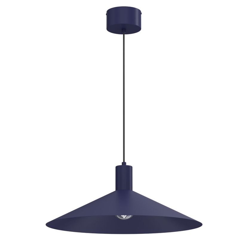 Lampa wisząca Luminex Nox niebiesko-turkusowa 1xE27x15W IP20 wym:120x50x50cm - 1 szt.