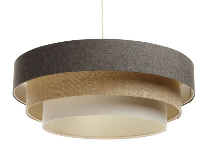 Lampa Bps Koncept wisząca ERUTAN TRIPLE szara/beżowa/kremowa 1 szt