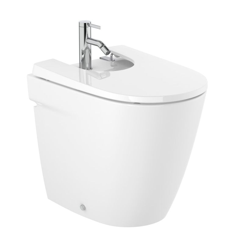 Bidet stojący Roca Ona biały ceramiczny z otworem na baterię 1 szt.