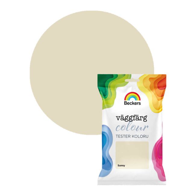 Tester farby kolorowej Beckers Vaggfarg Colour sunny 0,05 l