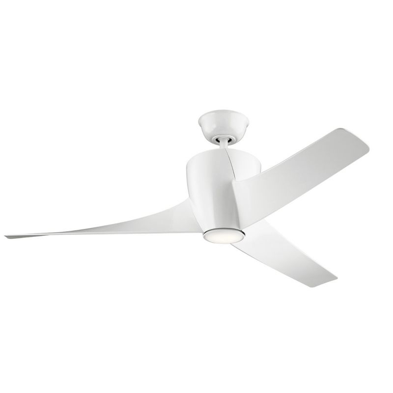 Wentylator sufitowy z lampą Kichler Phree biały LED 10W 3000K 1116lm pilot IP20 wym: 41 x 142 x 142 cm - 1 szt.