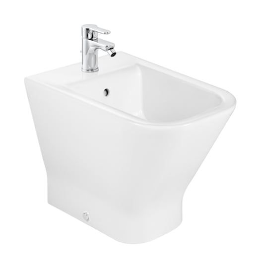 Bidet stojący Roca Gap Square biały z otworem na baterię 1 szt.