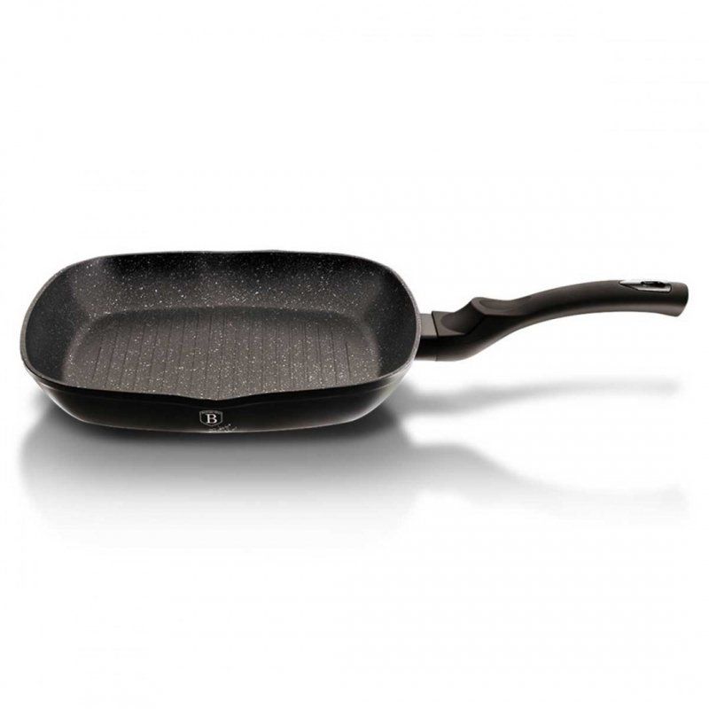Patelnia granitowa grillowa 28 cm Berlinger haus bh-1846 black silver 1szt