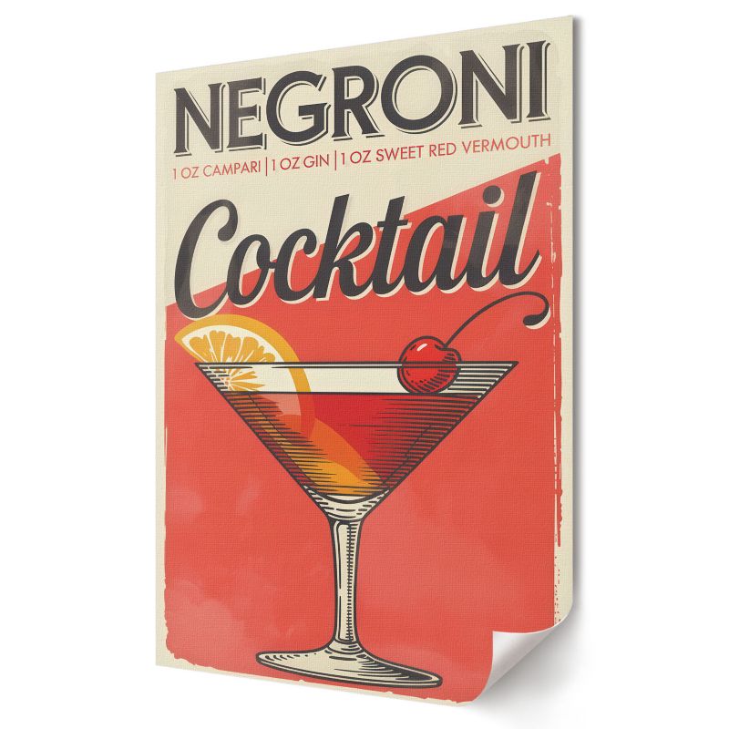 Plakat na ścianę Wallfluent Format A2 Negroni koktajl Grupa Twórcza Between 1 szt.