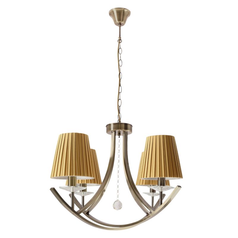 Lampa sufitowa miodowe abażury Candellux Vitoria mosiężno-złota 4xE14x40W IP20 wym:110x70x70cm - 1 szt.