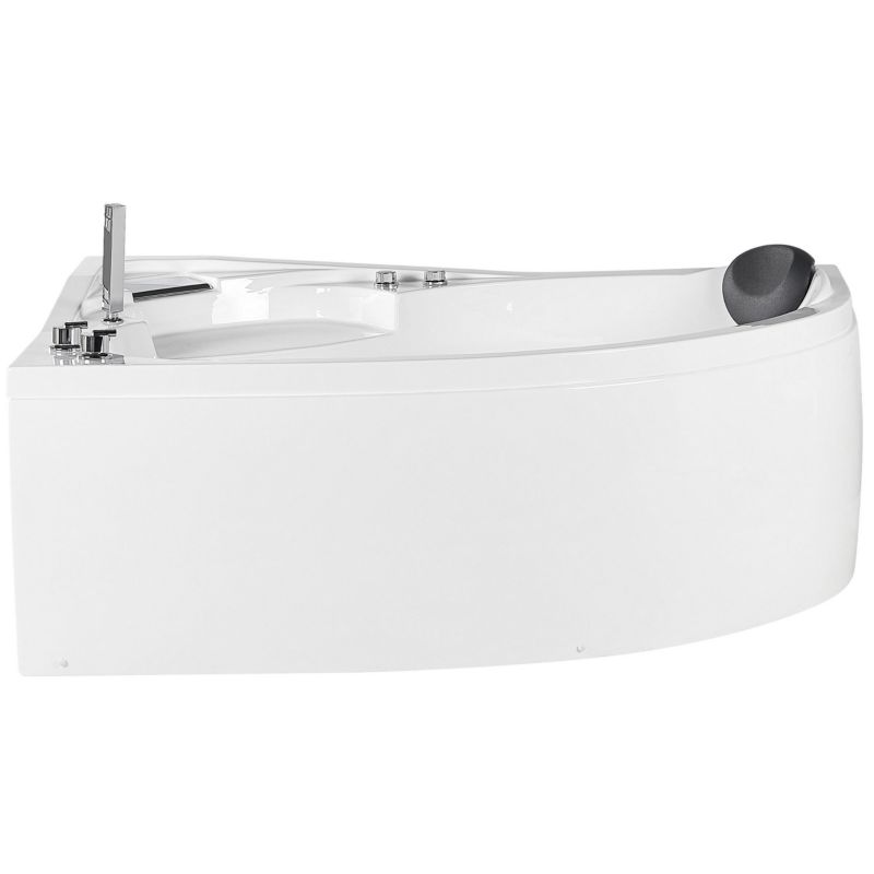 Wanna narożna z hydromasażem LED Neiva Prawostronny 150 x 100 cm Biały 1 szt.