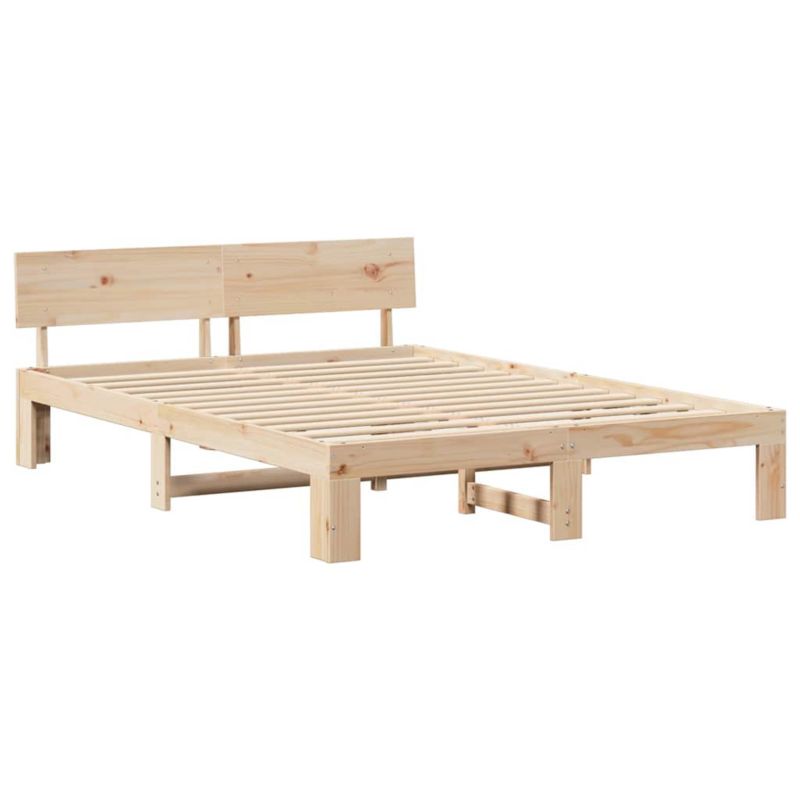 Rama łóżka WaszeMeble 140x200 cm Naturalny sosna WM-872650 1 szt.