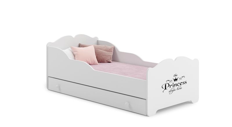 Łóżko dziecięce Kobi ANNA z szufladą 140x70 Princess 1 szt.