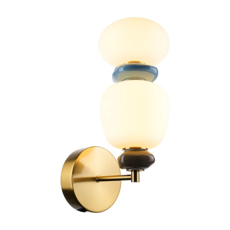 Kinkiet Italux EVANS złoty LED 1x12W 1450lm Ciepła biel IP20 -1 szt.
