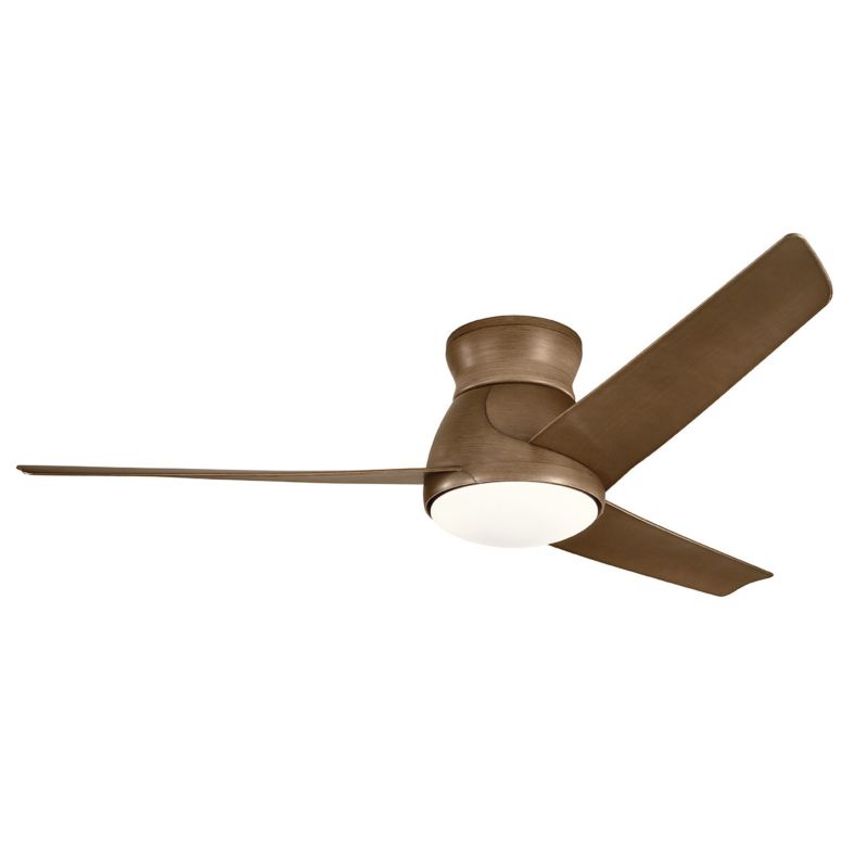 Wentylator sufitowy z lampą Kichler Eris brązowy orzech LED 10W 3000K 1116lm IP44 wym: 29 x 152 x 152 cm - 1 szt.