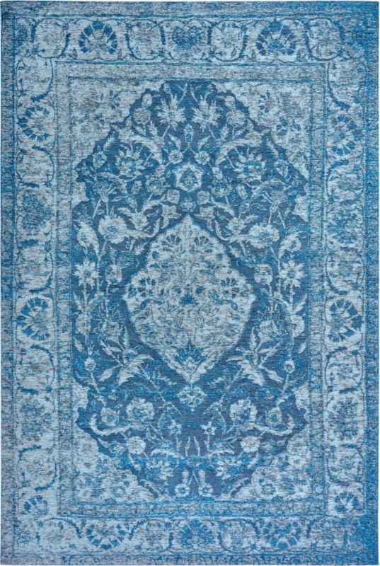 Dywan Hanse Home 200x285cm, szenilowy, niebieski we wzór klasyczny, płasko tkany do salonu, 1 szt.