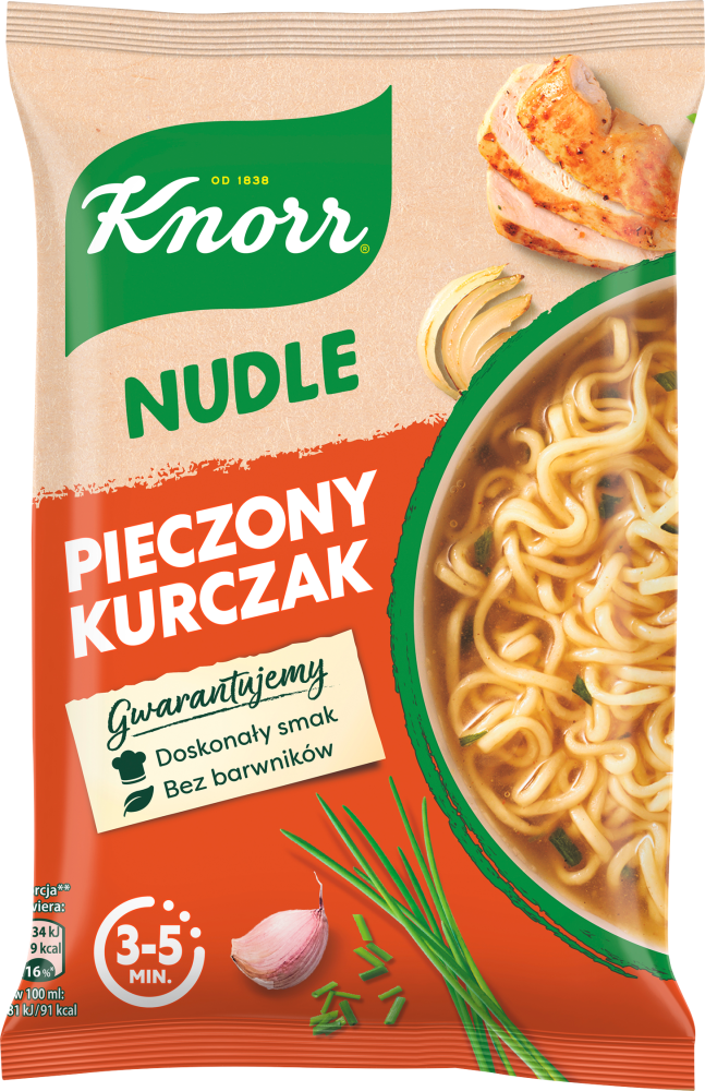Zupa Knorr nudle, pieczony kurczak, 61g