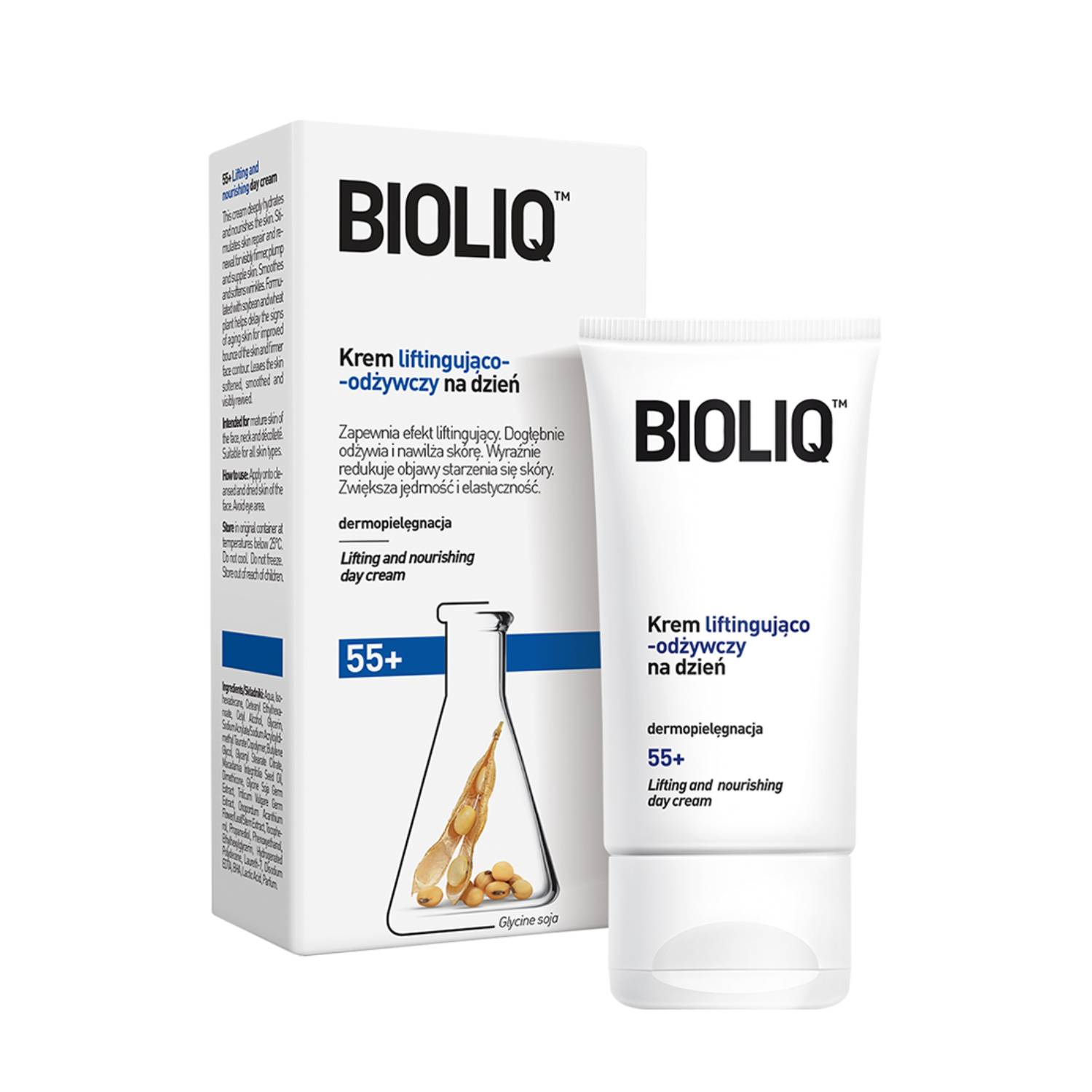Bioliq 55+ - krem liftingująco-odżywczy na dzień, 50 ml