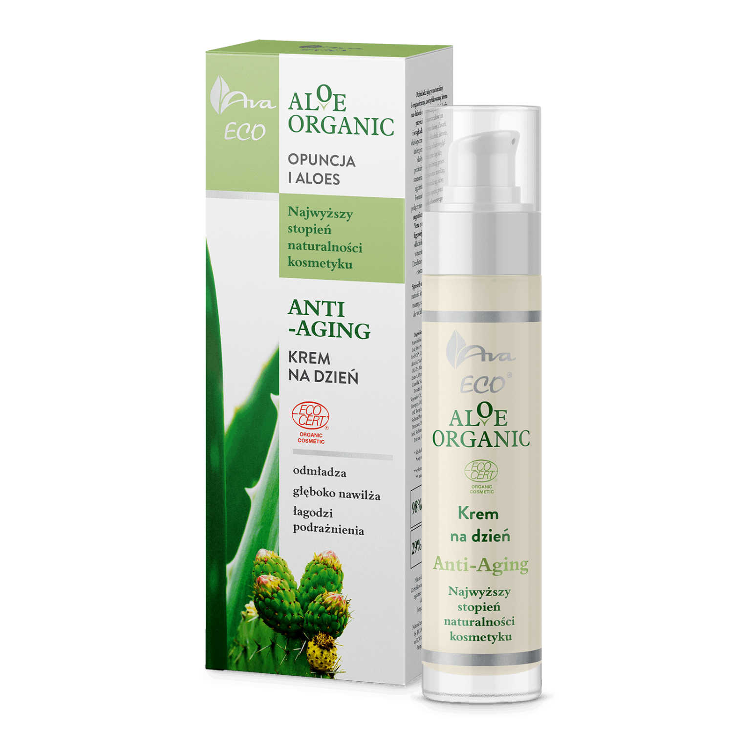Ava eco aloe organic - krem anti-aging na dzień, 50 ml