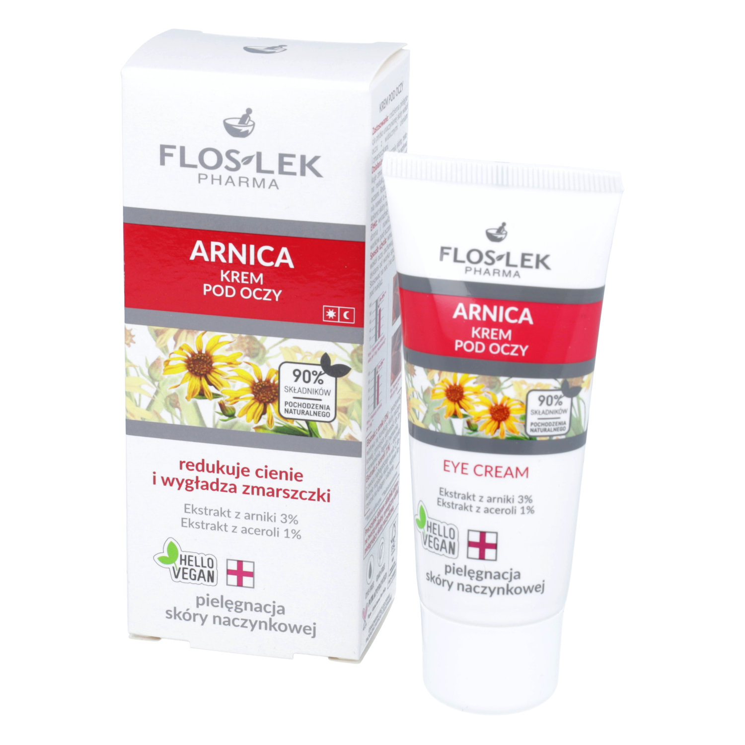 Floslek arnica - krem arnikowy pod oczy, na zmarszczki i cienie, 30 ml