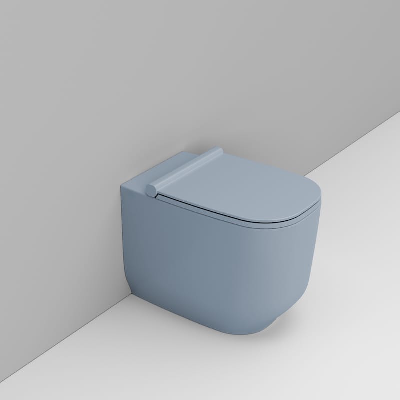 Ceramica Dolomite Alba miska WC stojąca bez kołnierza niebieski D503171