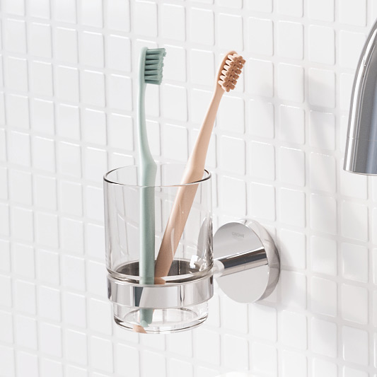 Grohe Essentials kubek do mycia zębów szkło kryształowe 40372001 - Wysyłka w 24h