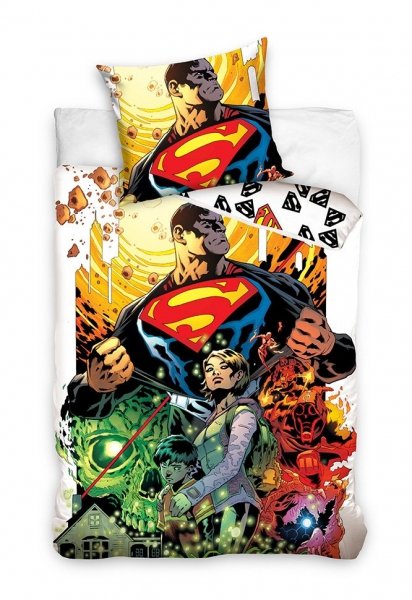 Pościel licencyjna 100% bawełna 160x200 - Superman - SUP201023