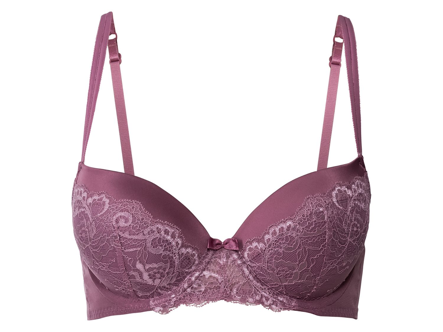 Esmara Lingerie Biustonosz damski z koronką Malinowy, 85b