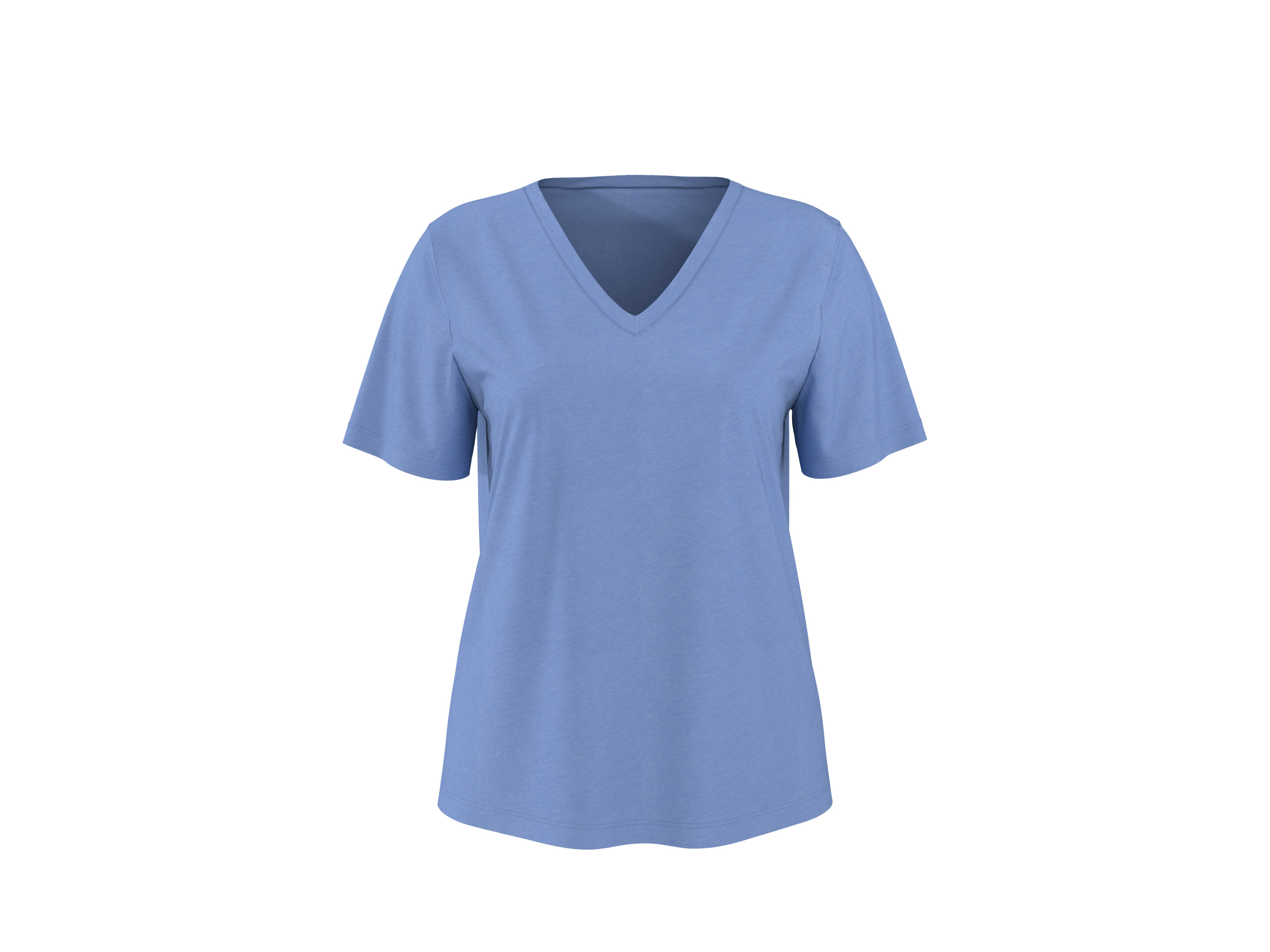 esmara T-shirt damski z lnem Niebieski, M40/42