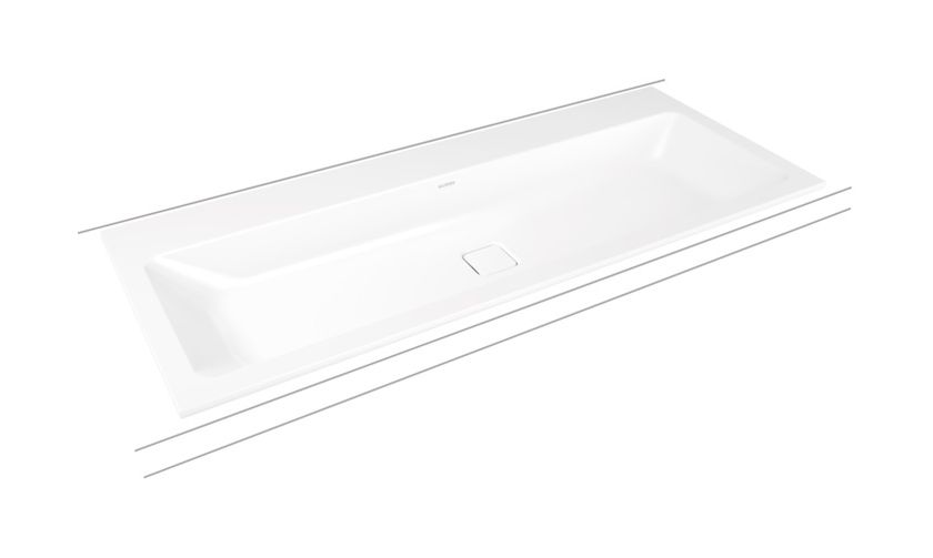 Darmowa Dostawa - Umywalka 120x50 cm prostokątna wpuszczana biała Kaldewei Cono 901806003001