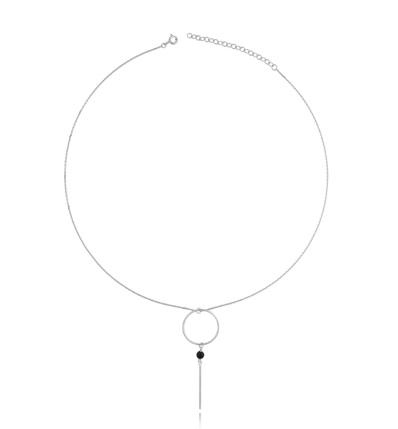 Naszyjnik srebrny z minimalistycznym wisiorem Titan NSE0110