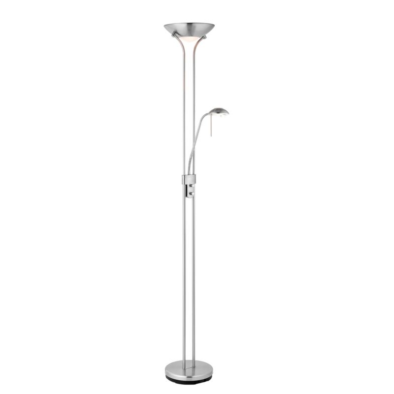 Lampa stojąca lampka do czytania Endon ROME chromowana satynowa 1xR7sx230W + 1xG9x33W IP20 wym:180x50.5x50.5cm - 1 szt.