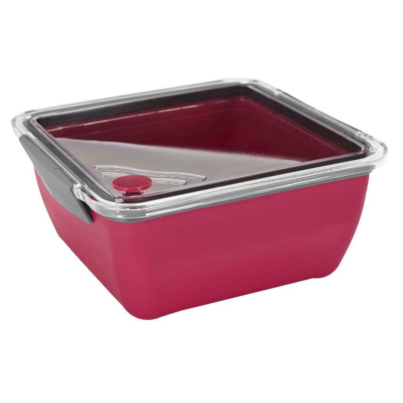 Lunchbox Divided INTESI z przegródkami 2,6 l różowy pojemnik na lunch do pracy lub szkoły 1 szt.
