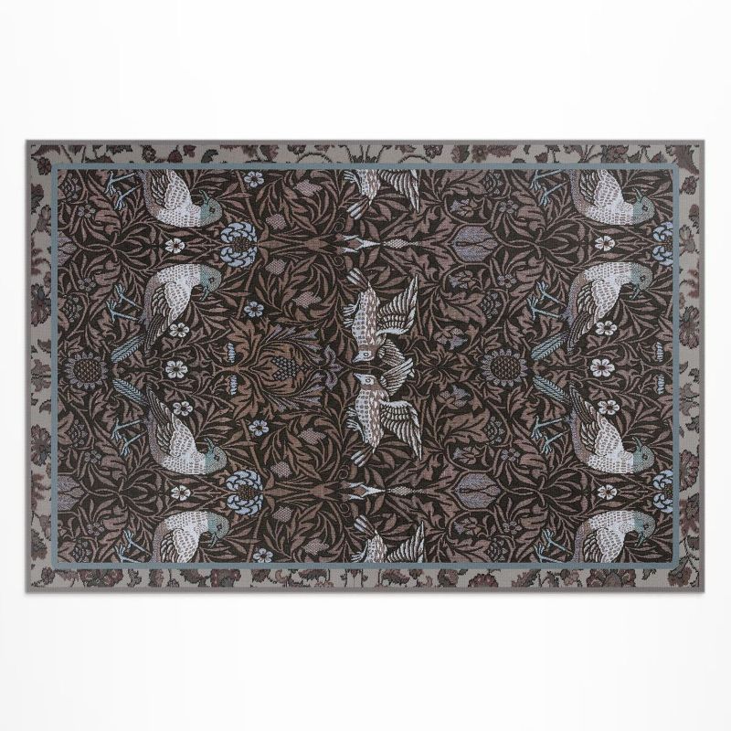 Balkonowy Dywan Winylowy UV Wallfluent 80x120 cm Motywy ptaków i roślin ornament gotycki 1 szt.