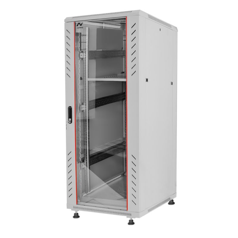 Szafa rack Netberg 19" 32U 600x1000mm serwerowa instalacyjna na elektronikę stojąca szara 1szt.