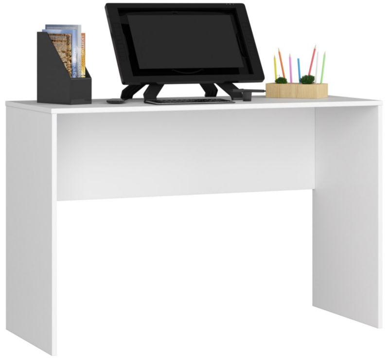 Biurko Akord B17 Białe 120 cm kolor Biały mat 120x50x79 cm 1 szt.