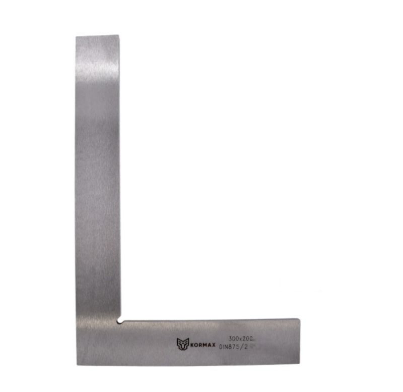 Kątownik płaski Kormax 300x200mm stalowy DIN 875/2 (MT1204-72C) - 1 szt.