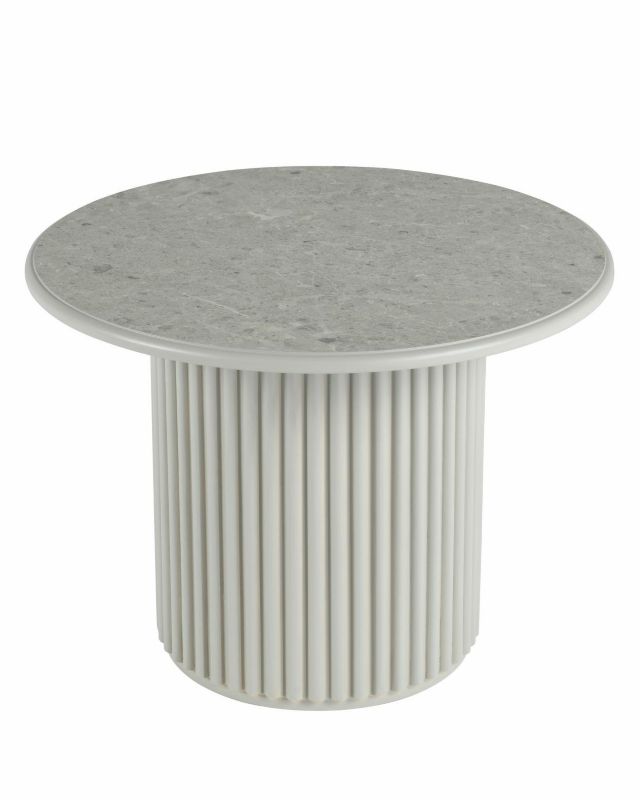 Stolik kawowy ROMA HowHomely 60 cm szary okrągły 1 szt.
