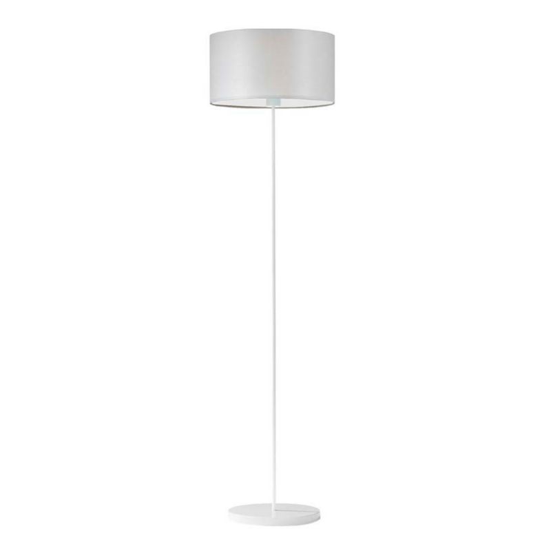 Lampa stojąca Volta Light Factory podłogowa z abażurem jasny szary walec 40cm BLUES 1szt.